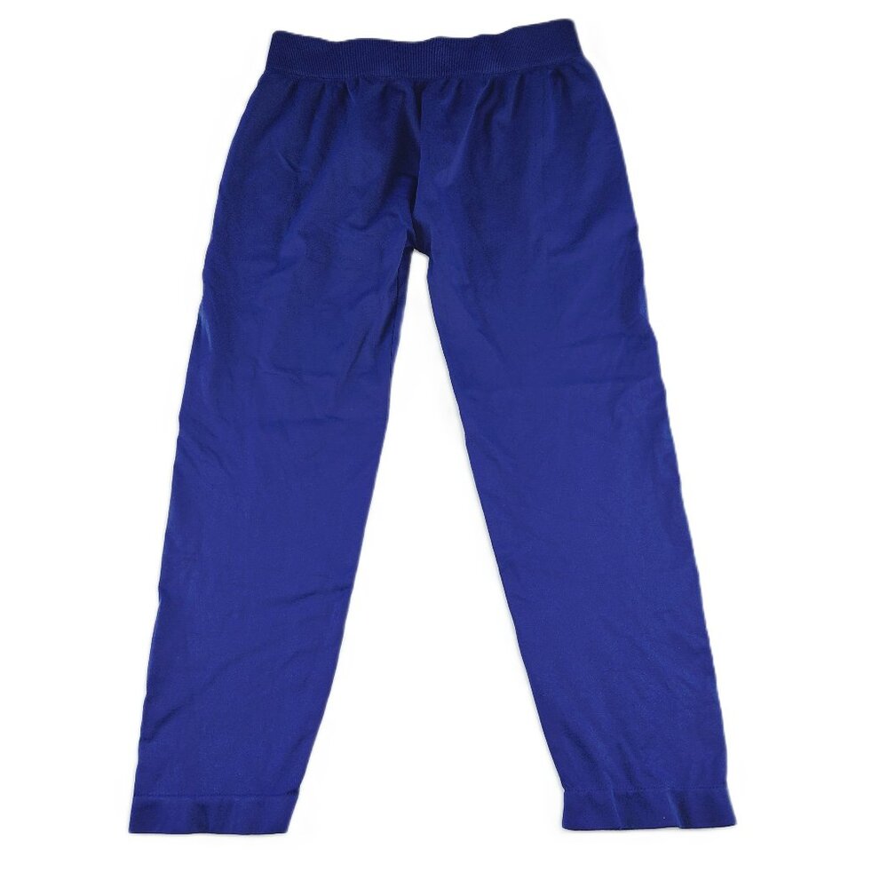 NUX Seamless Capri Length Athletic Legging Women's Size Small Blue